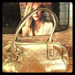 •Gucci• Gold shimmer handbag 💋